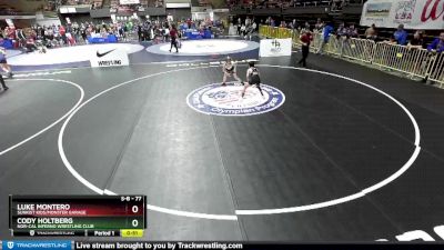 77 lbs Cons. Round 3 - Cody Holtberg, Nor-Cal Inferno Wrestling Club vs Luke Montero, Sunkist Kids/Monster Garage