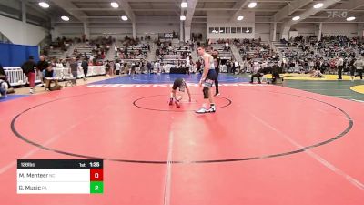 126 lbs Round Of 128 - Miller Menteer, NC vs Greyson Music, PA