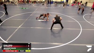 102 lbs Round 1 (6 Team) - Beckham Hauck, St. Francis vs Evan Czepa, New Prague