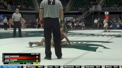 157 lbs Quarterfinal - Jake Danishek, Indiana vs Jake Tucker, Michigan State