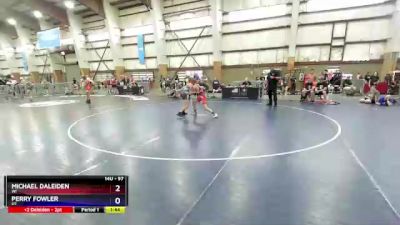 97 lbs Cons. Round 5 - Michael Daleiden, WI vs Perry Fowler, UT