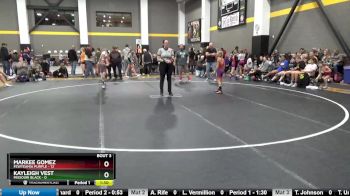 58 lbs Round 2 (4 Team) - Kayleigh Vest, Missouri Black vs Markee Gomez, FEWTeamIA Purple