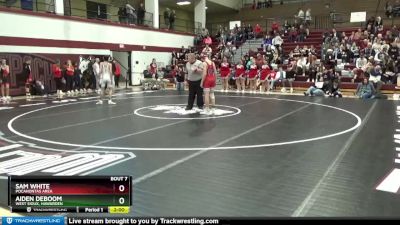 106 lbs Quarterfinal - Sam White, Pocahontas Area vs Aiden DeBoom, West Sioux, Hawarden