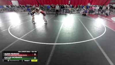 135-140 lbs Round 4 - Alexis Pehrson, Nebraska Wrestling Training Center vs Kaitlin Hackbarth, Wisconsin