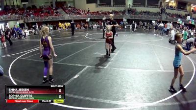 59-62 lbs Semifinal - Sophia Guiffre, Beatrice Wrestling Club vs Emma Jessen, Battle Creek Brave Elite