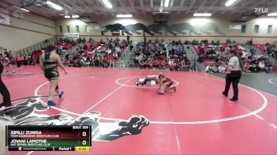 56 lbs Semifinal - Jovani Lamothe, Mat Demon Wrestling Club vs Xipilli Zuniga, Team Aggression Wrestling Club