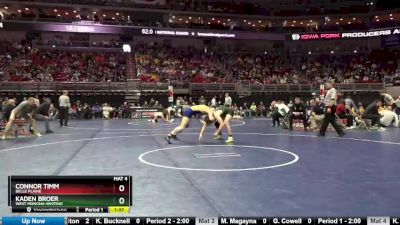 1A-160 lbs Quarterfinal - Kaden Broer, West Monona-Whiting vs Connor Timm, Belle Plaine