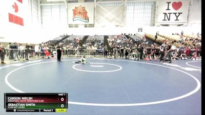 65 lbs Quarterfinal - Carson Welsh, Niskayuna Youth Wrestling Club vs Sebastian Smith, Club Not Listed