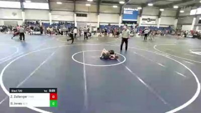 81 lbs Consi Of 4 - Zade Zollenger, Thorobred WC vs Brett Innes, AZ Heat WC