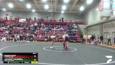 285 lbs Semifinal - Anthony Caldwell, Fort Hays State vs Mason Watt, Chadron State