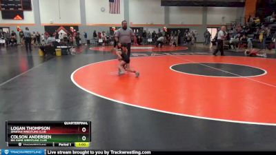 PW-2 lbs Quarterfinal - Logan Thompson, Spartan Wrestling Club vs Colson Andersen, Big Game Wrestling Club