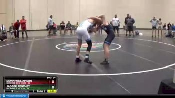 129 lbs Semis & 3rd Wb (16 Team) - Devin Williamson, Backyard Boyz White vs Jagger Pentney, Backyard Boyz Blue
