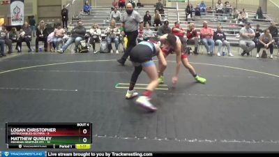 110 lbs Placement (4 Team) - Logan Christopher, Untouchables-Olympia vs Matthew Quigley, Michigan Grappler RTC