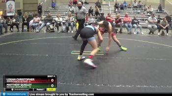 110 lbs Placement (4 Team) - Logan Christopher, Untouchables-Olympia vs Matthew Quigley, Michigan Grappler RTC