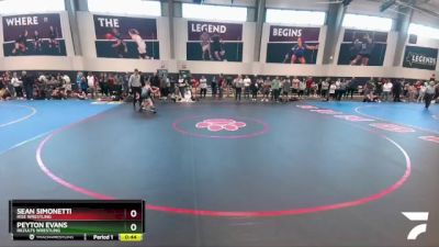 98 lbs Cons. Round 3 - Sean Simonetti, Rise Wrestling vs Peyton Evans, ReZults Wrestling