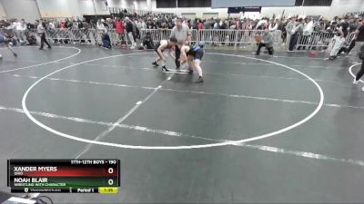 190 lbs Semifinal - Noah Blair, Wrestling With Character vs Xander Myers, Ohio