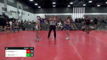 85 lbs Placement Matches (8 Team) - Mateo Gallegos, M2 RED (PA) vs Cooper Mcarthur, Minions Green (GA)