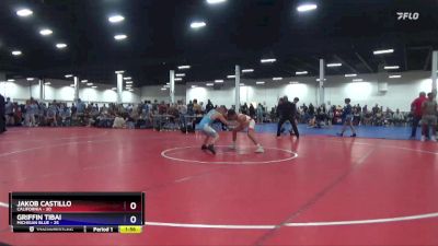 106 lbs Placement Matches (8 Team) - Jakob Castillo, California vs Griffin Tibai, Michigan Blue