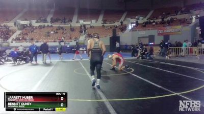 D1-190 lbs Cons. Round 1 - Bennet Olney, Mountain Ridge vs Jarrett Huber, Mountain View Hs (Mesa)