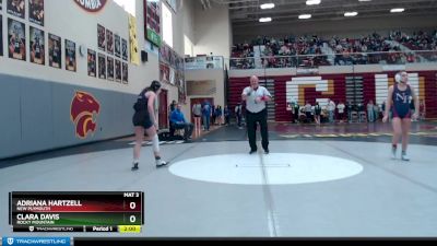 114 lbs Champ. Round 1 - Clara Davis, Rocky Mountain vs Adriana Hartzell, New Plymouth