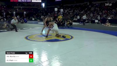 215 lbs Semifinal - Michael Murillo, Bakersfield vs Robert Platt, Poway