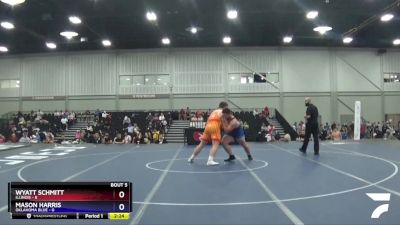 285 lbs Round 2 (8 Team) - Wyatt Schmitt, Illinois vs Mason Harris, Oklahoma Blue