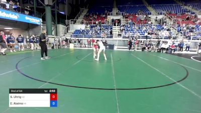 106 lbs Rnd Of 64 - Sydney Uhrig, South Dakota vs Emanuela Alaimo, Michigan