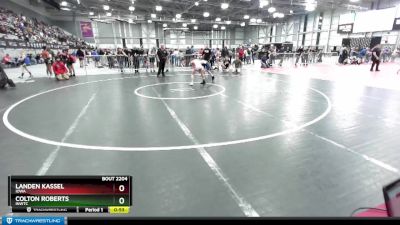 87 lbs Cons. Round 2 - Landen Kassel, Iowa vs Colton Roberts, INWTC