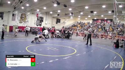 113 lbs 5th Place Match - Angel Estrade, San Marcos vs Michael Manzano, La Canada