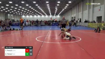 88 lbs Rr Rnd 5 - Tyler French, NJ Power vs Chase Pensyl, Team PA Red (E)