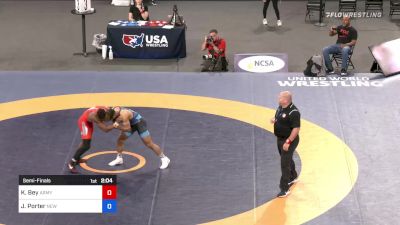 77 kg Semifinal - Kamal Bey, Army (WCAP) vs Jesse Porter, New York Athletic Club