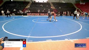 165 lbs Rr Rnd 1 - Tyson Brookter, Clinton Youth Wrestling vs Camden Crew, Poteau Youth Wrestling Academy