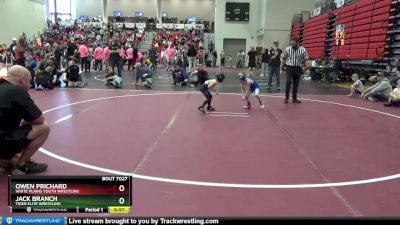 40 lbs 3rd Place Match - Jack Branch, Tiger Elite Wrestling vs Owen Prichard, White Plains Youth Wrestling