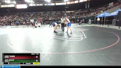 220 lbs Cons. Round 2 - Joey Duke, Nampa vs Sam Buck, Emmett