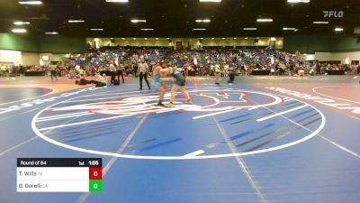 190 lbs Round Of 64 - Thomas "TC" Wills, TX vs Brokton Borelli, CA