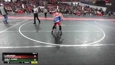 165 lbs Cons. Round 4 - Lj Brunken, Reedsburg Wrestling Club vs Pablo Juarez, Ringers