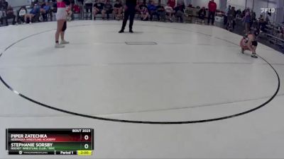 158 lbs Round 2 - Stephanie Sorsby, Rocket Wrestling Club / RWC vs Piper Zatechka, Nebraska Wrestling Academy