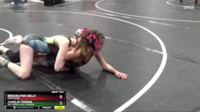 127 lbs Quarterfinal - Catelin Owens, WR-Topeka Blue Thunder vs Brooklynn Kelly, Great Bend