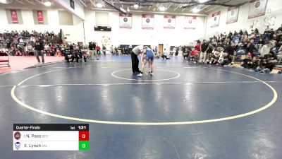 132 lbs Quarterfinal - Nate Pass, Bedford vs Evan Lynch, Salem