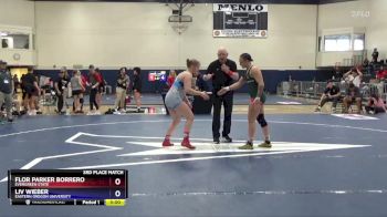 155 lbs 3rd Place Match - Liv Wieber, Eastern Oregon University vs Flor Parker Borrero, Evergreen State