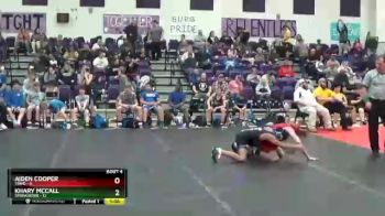 104 lbs Round 2 (6 Team) - Khary McCall, Springboro vs Aiden Cooper, Triad