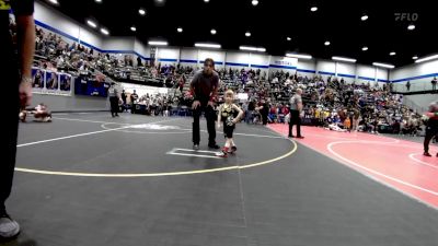 40 lbs Quarterfinal - Ryder Hall, Tecumseh Youth Wrestling vs Parker Belcher, Noble Takedown Club