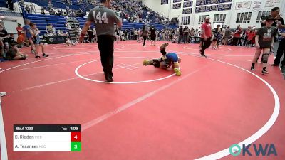 80 lbs Semifinal - Cason Rigdon, Piedmont vs Alexander Tessneer, Norman Grappling Club