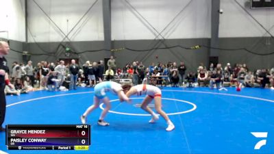 112 lbs Cons. Round 3 - Grayce Mendez, WA vs Paisley Conway, OR