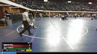 107 lbs Semifinal - Riley Bailey, Iowa vs Gracie Noll, Iowa