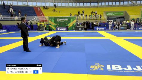 ROMINA ISABEL MELLA ALBA vs LUANA PALHARES DE OLIVEIRA 2024 Brasileiro Jiu-Jitsu IBJJF