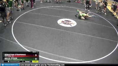 95 lbs Round 3 (6 Team) - Sebastian Stsiapanau, Team Bear vs Bryce Stolin, Summerville Takedown Club