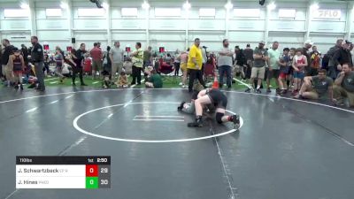 110 lbs Round 5 - Jacob Schwartzbeck, EP Rattlers vs Jamal Hines, Pheonix Wrestling Club Red