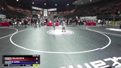 93 lbs Champ. Round 1 - Joseph Villaflor Iii, California vs Maximus Lopez, California