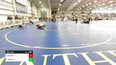 220 lbs Consi Of 32 #1 - Albert Butler, GA vs Benjahmin Wilcox, RI